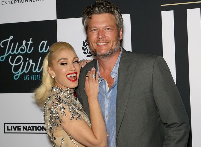 Gwen Stefani and husband Blake Shelton in 2021.