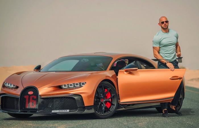 Andrew Tate’s Bugatti Chiron Pur Sport is being improved in the Netherlands