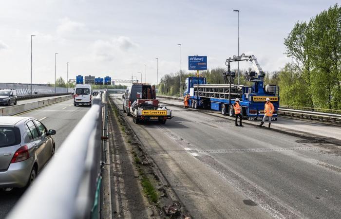 The A7 closes for all trucks and buses