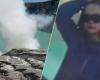 Tourist (31) poses at the crater of an active volcano but trips and falls down | Abroad