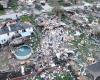 Trail of destruction in American cities after tornadoes