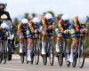 Van Dijk falls in the Vuelta team time trial, but her team Lidl-Trek still wins