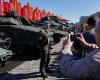 Russians show captured tanks and weaponry as a signal to the West