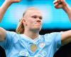 Haaland excels with four goals and gives City victory, the title race with Arsenal remains exciting