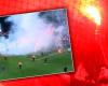 Chaos in France: Troyes players throw fireworks back at supporters after relegation | Foreign football