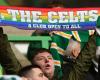 The pride flag flies freely at Celtic football club: ‘We are not alone’