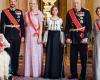 Crown Princess Mette-Marit in romantic pink for Moldova