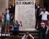 Gaza protests: Oxford University students deliver Gaza demands