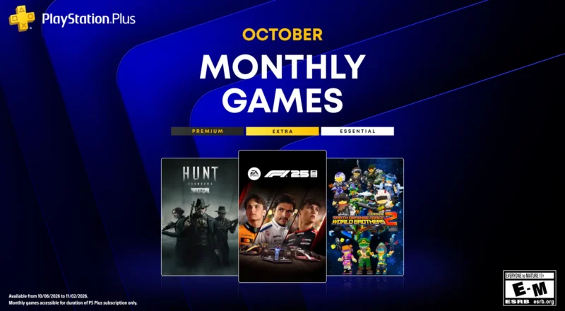 PlayStation Plus maandelijkse spellen voor oktober: F1 25, Hunt: Showdown 1896, Earth Defense Force: World Brothers 2
