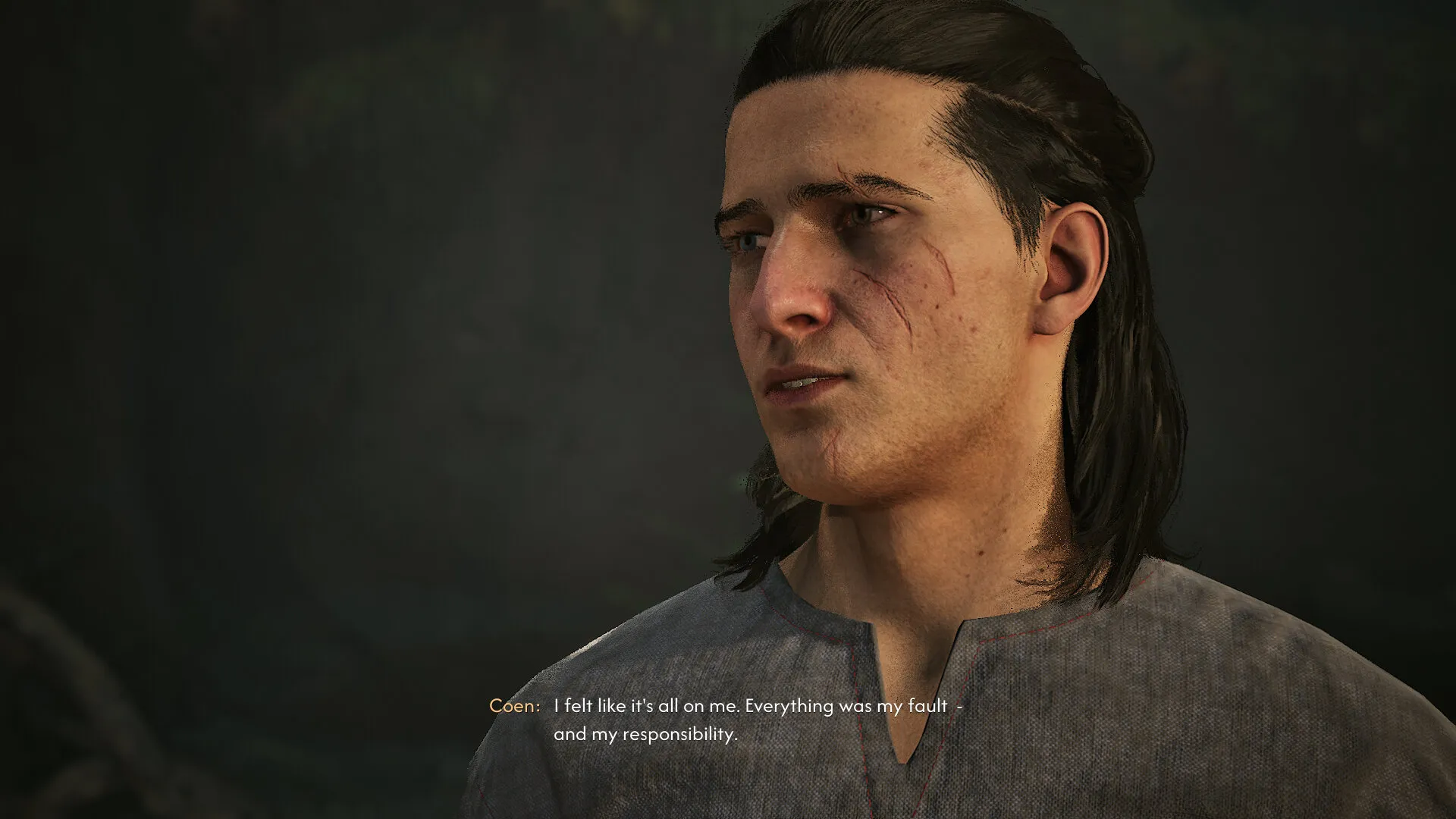 The Blood of Dawnwalker Coen in Home Sweet Home talking about his guilt