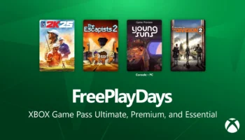 Free Play Days met PGA TOUR 2K25, The Escapists 2, Young Suns en The Division 2