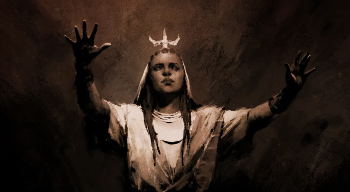 vRej9gL8bKTfiC2W4JvJeW.jpg Diablo 5 doesn't have towns or safe zones because you're the safe zone now, buddy: "You and your band of followers are the last remains"