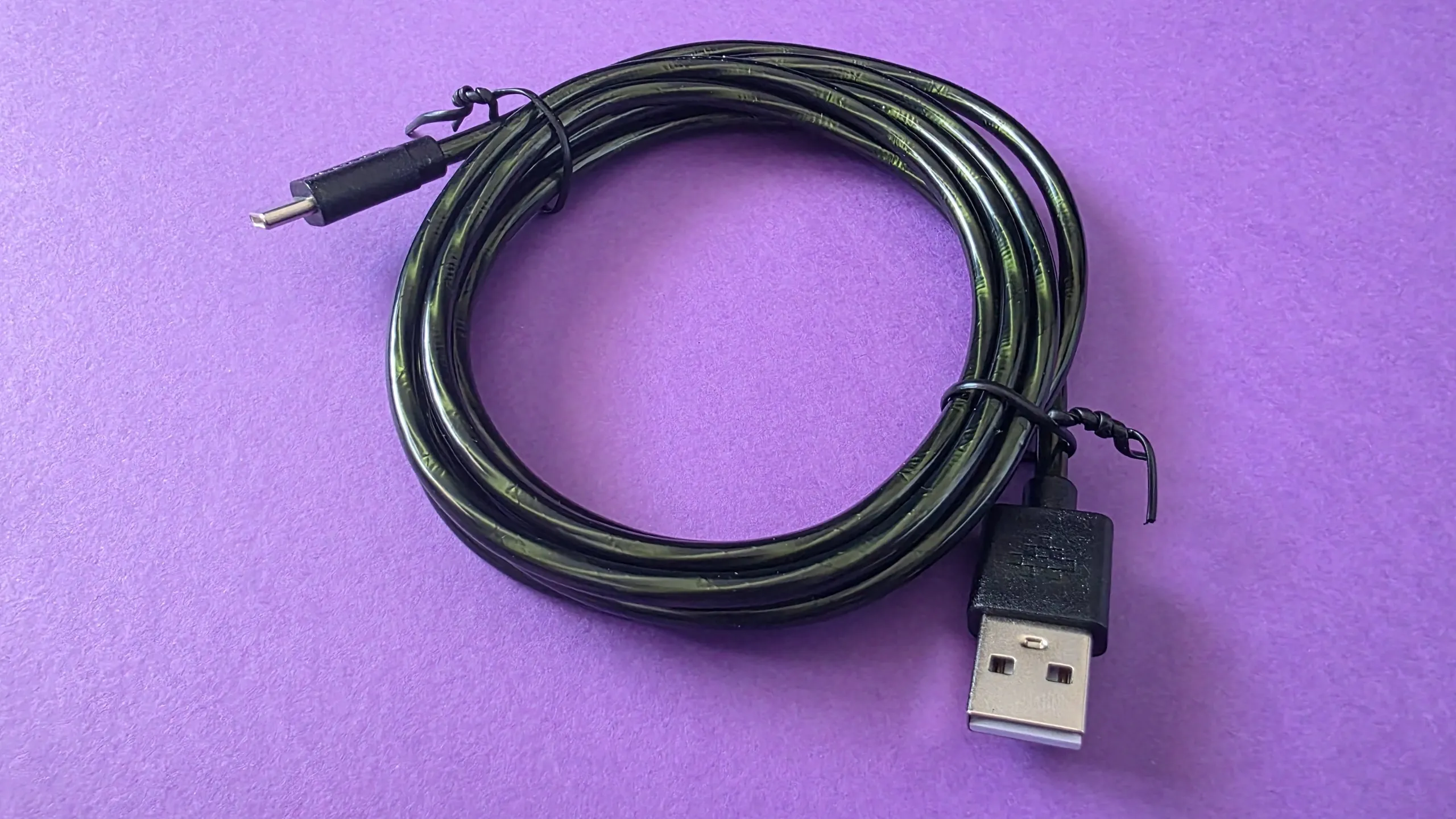 Green USB cable