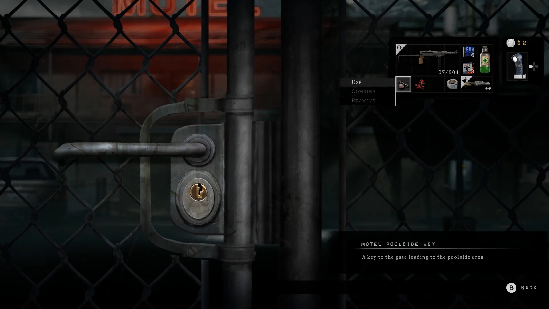 A locked gate in Silver Pines