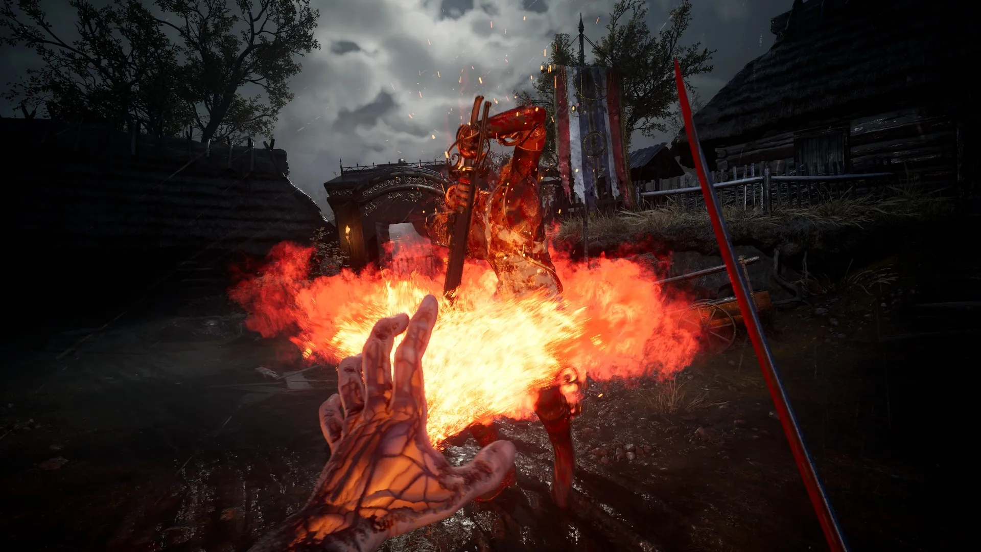 Shooting flames from your hand in Valor Mortis