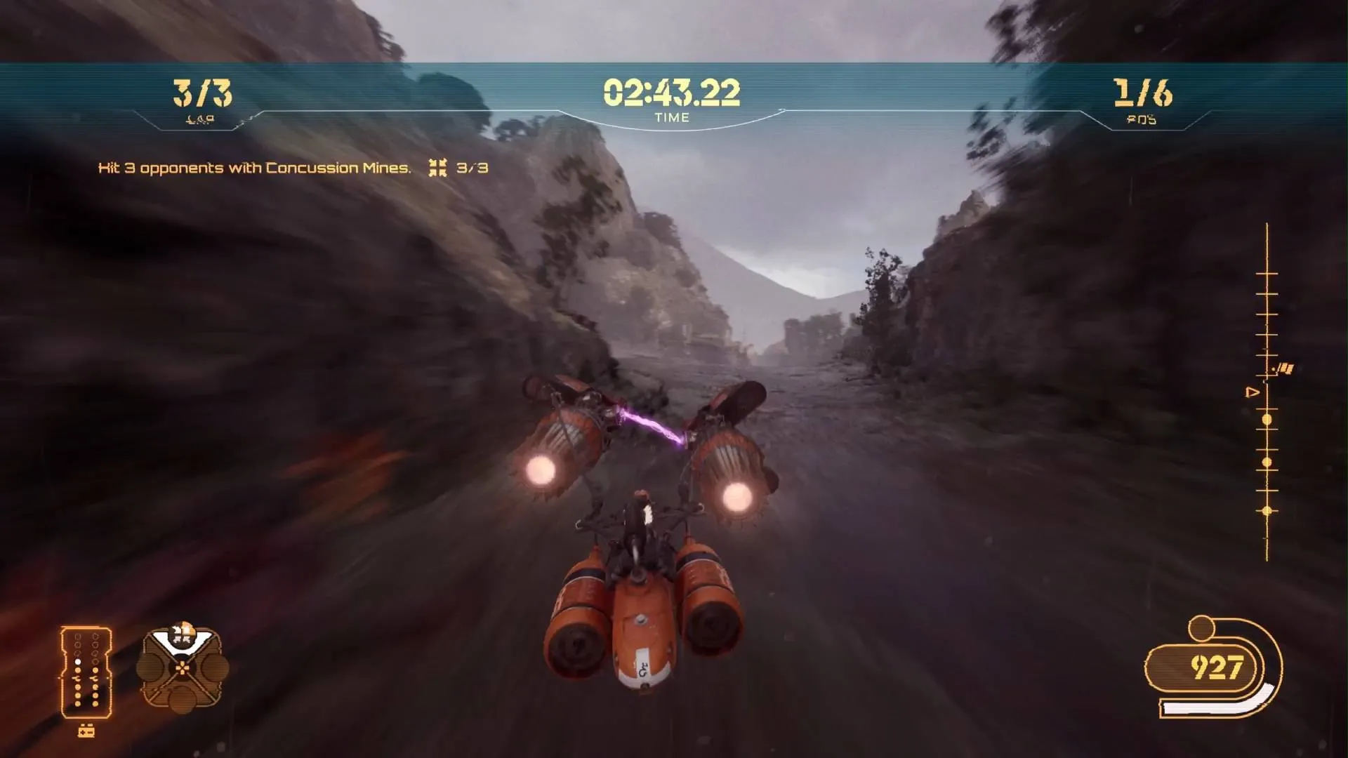 Star Wars Galactic Racer piloting Sebulba's podracer in a Tale of Podracing on Lantaana