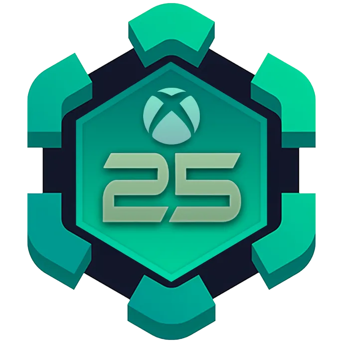 Xbox 25 year anniversary celebration badge for