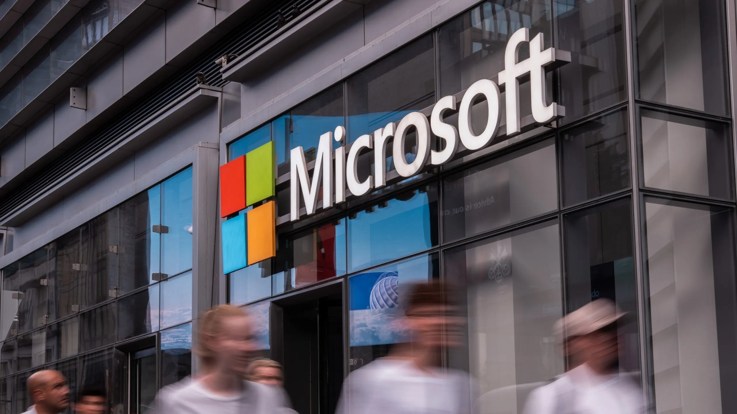A Microsoft office in New York, US, on Tuesday, July 22, 2025.
