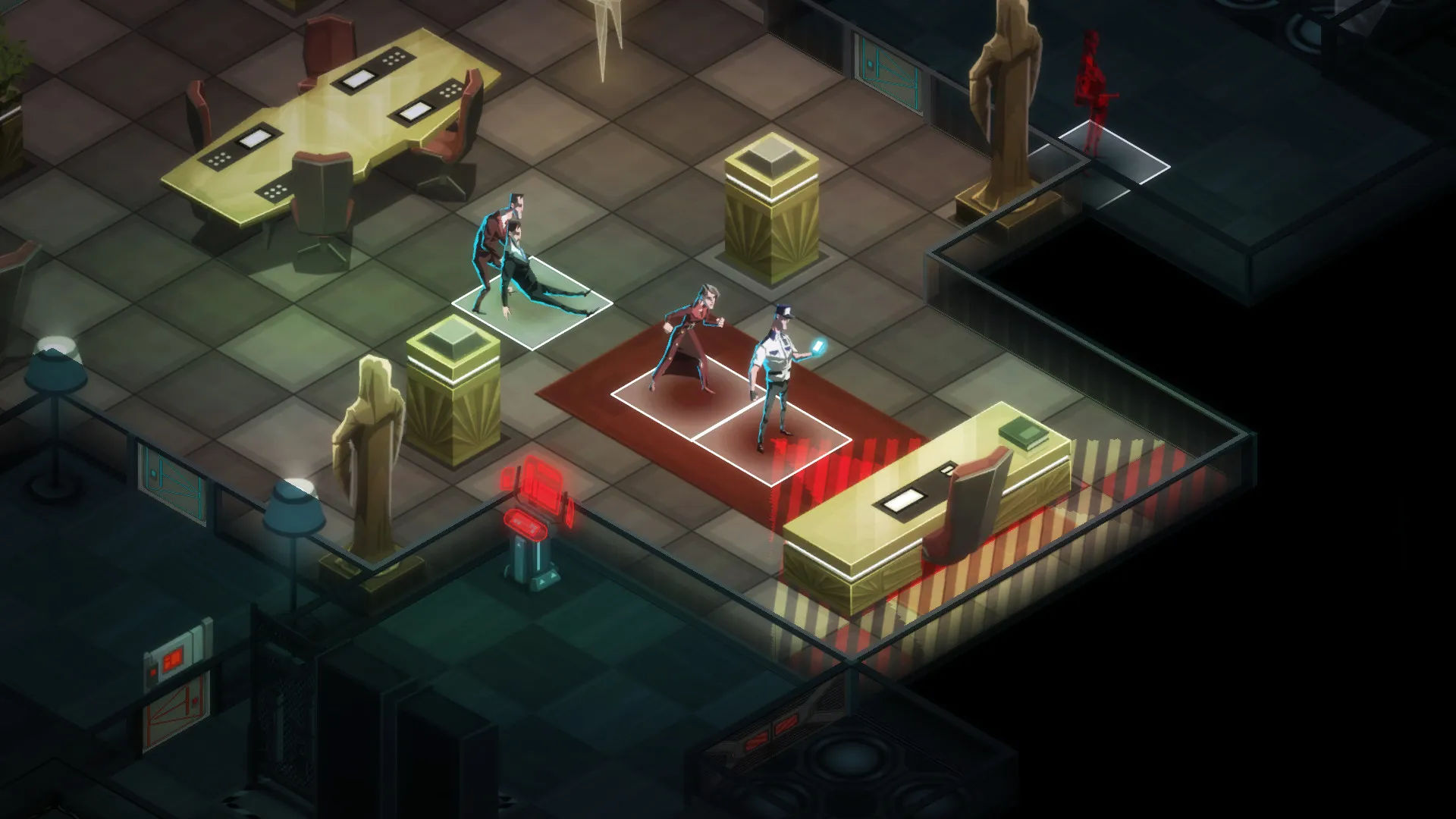 Stealth gameplay in Invisible Inc