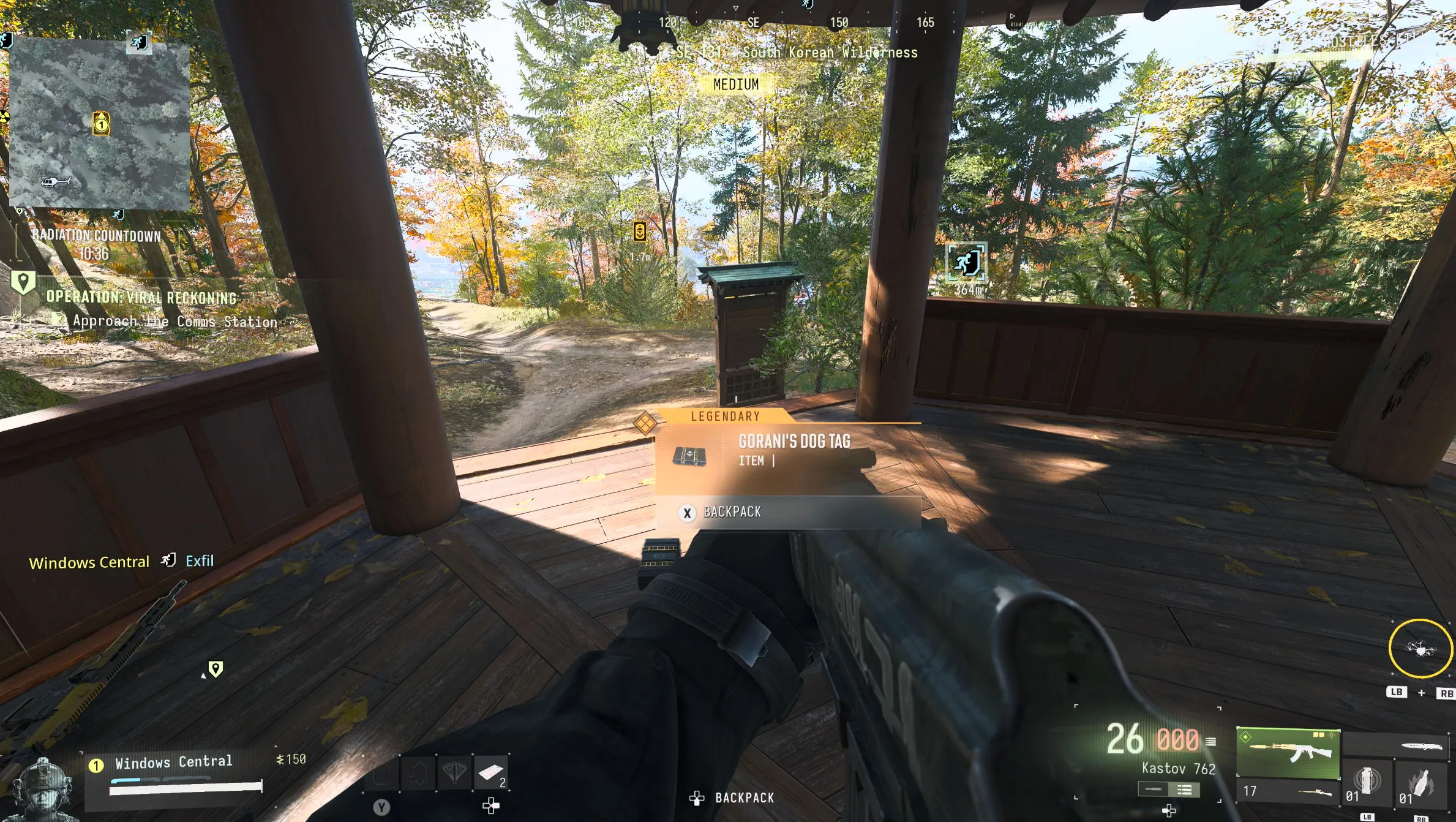 A player collects legendary dog tags in Call of Duty: Modern Warfare 4 DMZ.