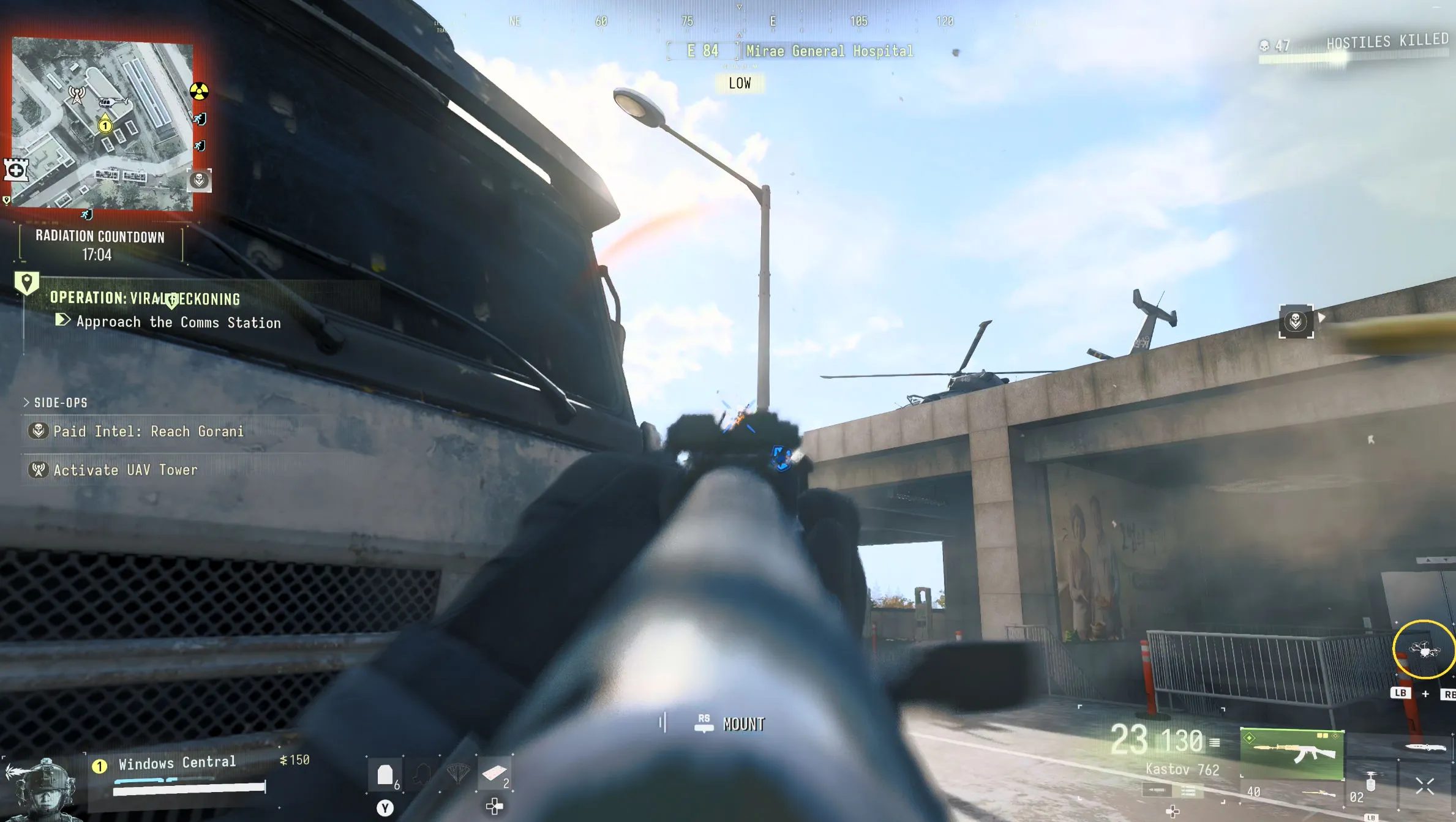 Combat in MW4 DMZ.