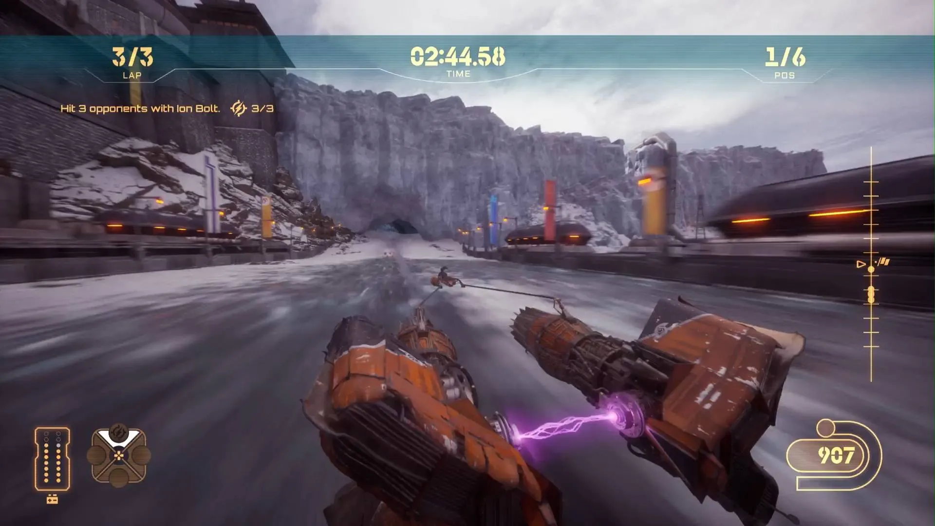 Star Wars Galactic Racer piloting Sebulba's podracer in a Tale of Podracing on Ando Prime