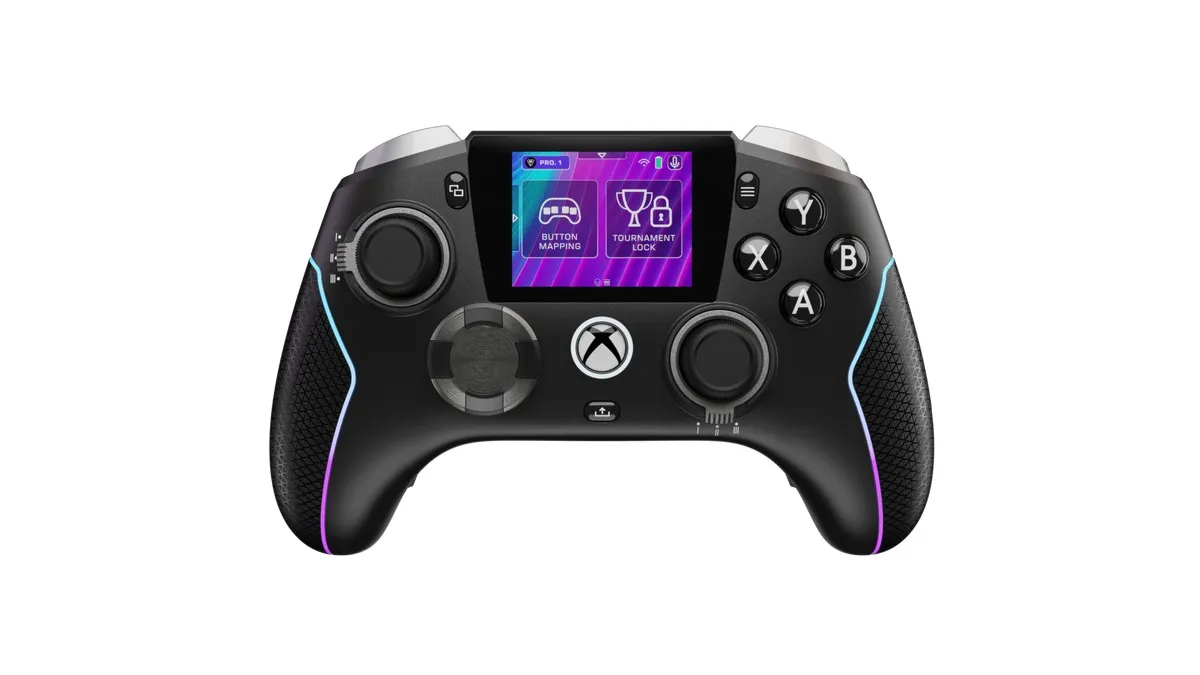 Game controller with built in screen